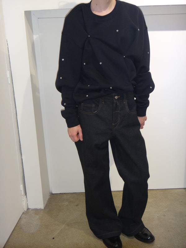 (PRE-ORDER) Kato Relaxed Flare Jean in Dense Brown
