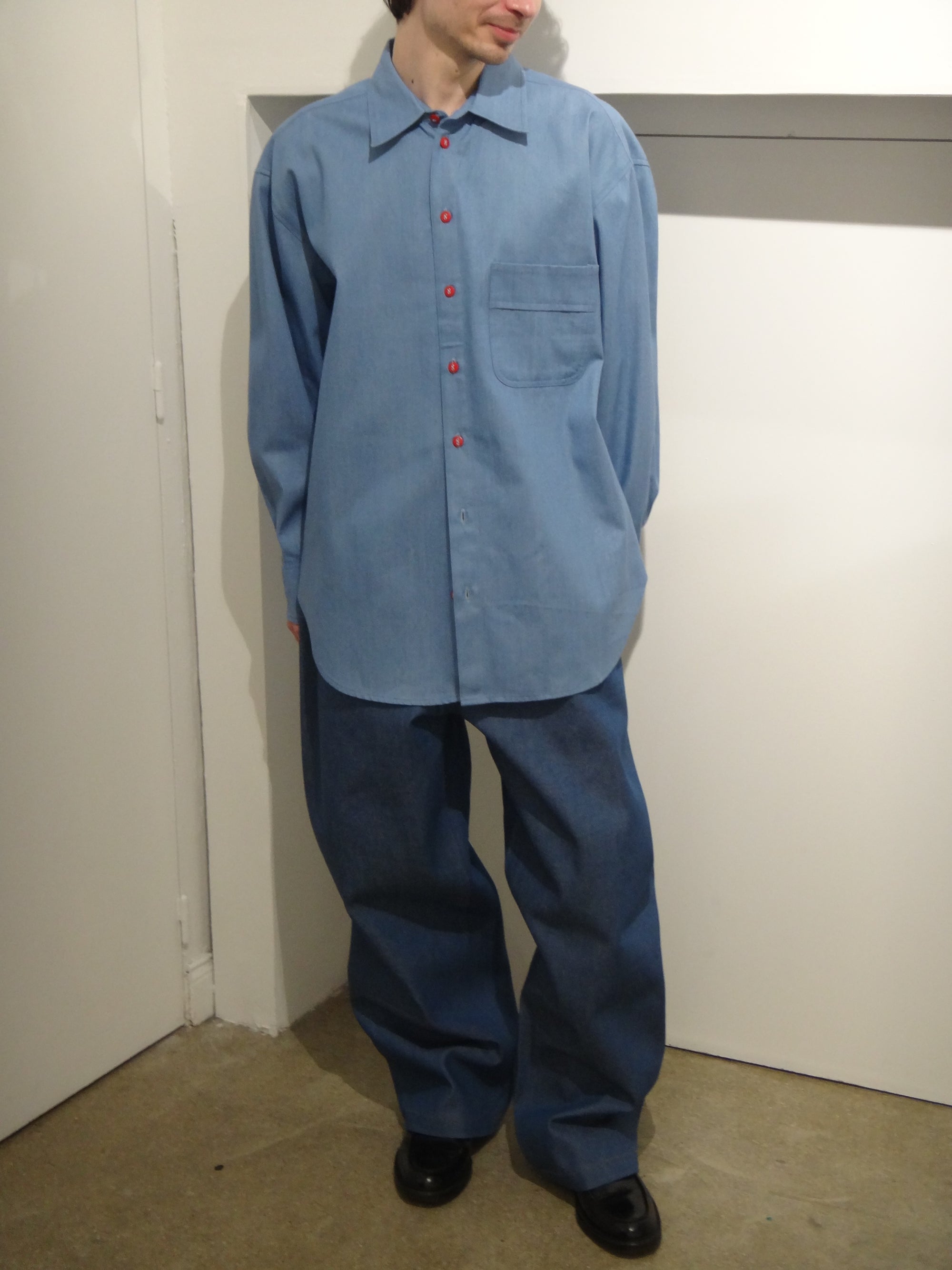 (PRE-ORDER) Brandon Adjustable Tusker Jean in Postal Blue