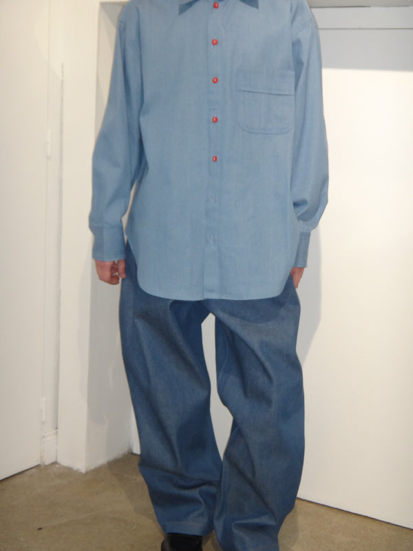 (PRE-ORDER) Brandon Adjustable Tusker Jean in Postal Blue