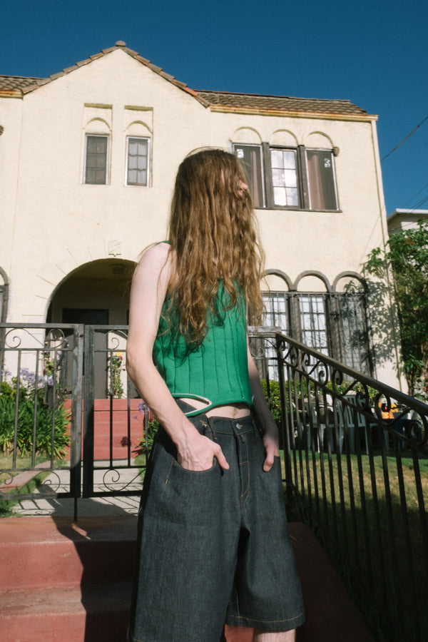 (PRE-ORDER) Brandon Adjustable Tusker Shorts in Raw Indigo, Sun, and Kyle Olive