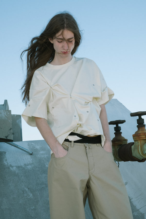 (PRE-ORDER) Brandon Adjustable Tusker Jean in Raw Indigo, Sun, and Kyle Olive