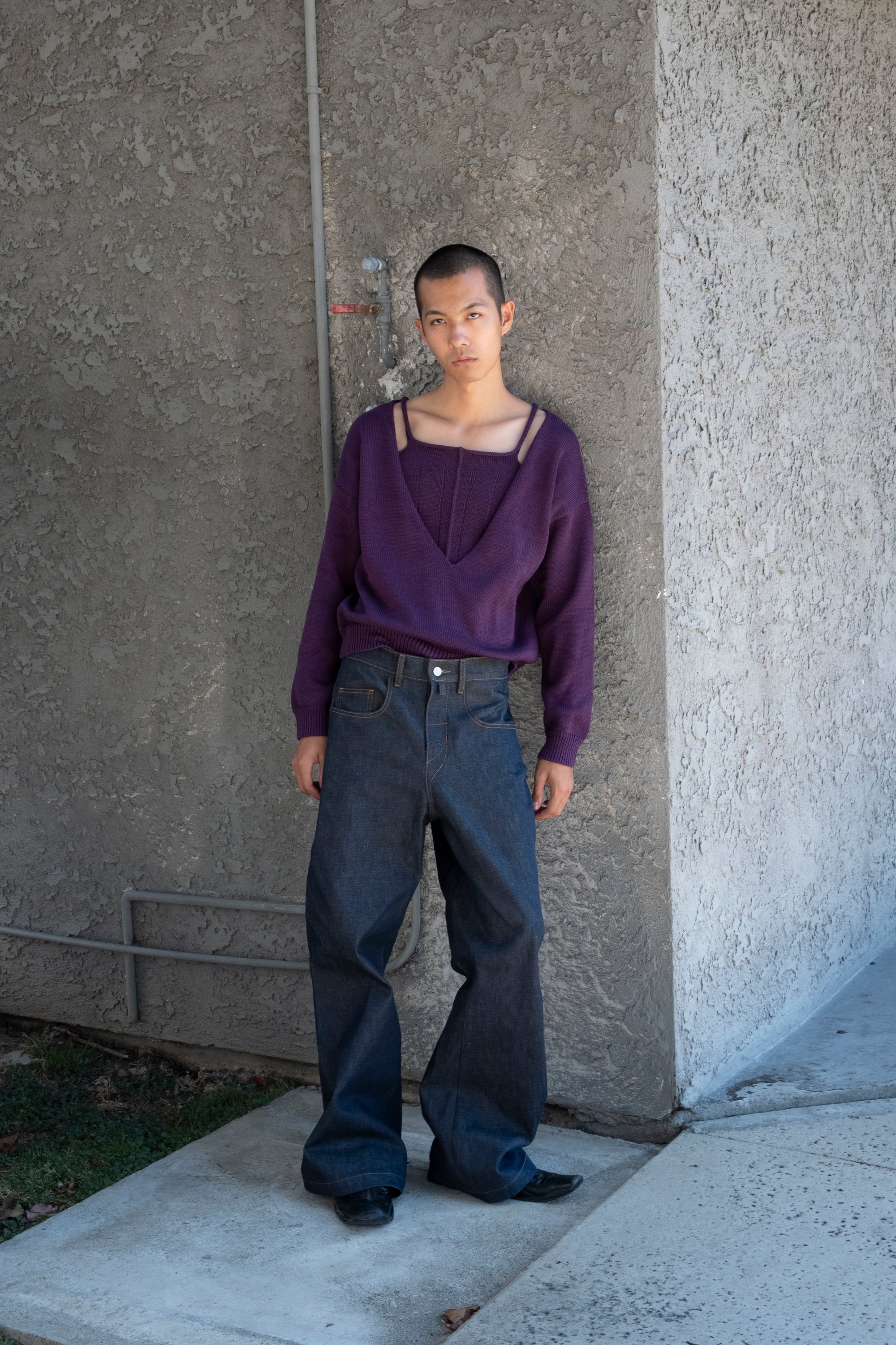 (PRE-ORDER) Kato Relaxed Flare Jean in Raw Indigo